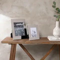 MICA - Marco de Fotos Plano Plateado