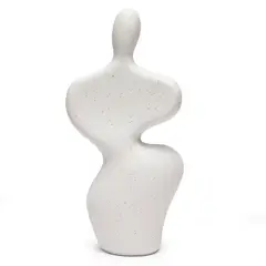 BASEMENT HOME - Adorno Escultura Cuerpo Irma Blanca 12x6x24cm