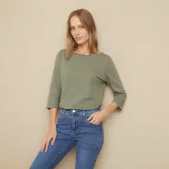 UNIVERSITY CLUB - Polo Manga Larga 100% Algodón Mujer