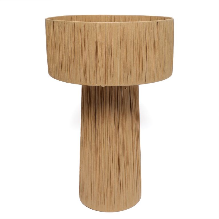 Lámpara De Mesa Fibras Naturales 37x55cm