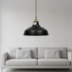 BASEMENT HOME - Lámpara Negra Colgante 40cm