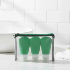 BENETTON - Set X3 Botellas De Viaje De Silicona