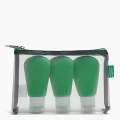 BENETTON - Set X3 Botellas De Viaje De Silicona