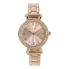 BASEMENT - Reloj Metal Dorado Rosa Mujer