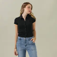 AMERICAN ABBEY - Polo Manga Corta Casual Mujer