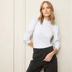 BASEMENT - Polo Manga Larga Casual Mujer