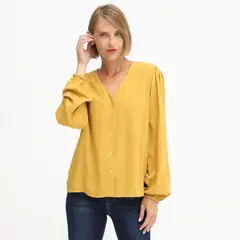 NEWPORT - Blusa Manga Larga Casual Mujer