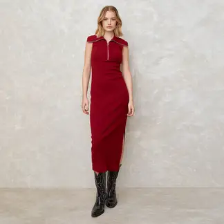 SYBILLA - Vestido Largo 100% Algodón Mujer