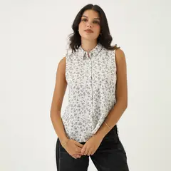 SYBILLA - Blusa Sin Mangas Mujer
