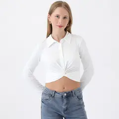 SYBILLA - Blusa Manga Larga Casual Mujer
