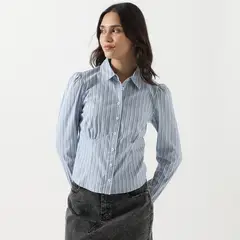 SYBILLA - Blusa Manga Larga Algodón Mujer