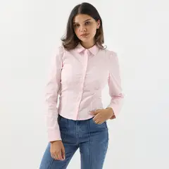 SYBILLA - Blusa Manga Larga Algodón Mujer