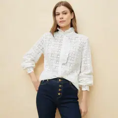 ELLE - Blusa Casual Algodón Mujer