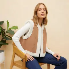 ELLE - Chaleco Casual Mujer