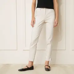 BASEMENT - Pantalon Straight Tiro Alto Mujer