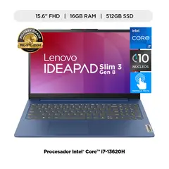 Laptop Intel Core I7 16gb 512gb Ssd Ideapad Slim 3i 13° Gen Fhd Touch