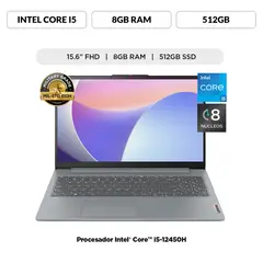 Laptop Intel Core I5 8gb 512gb Ssd Ideapad Slim 3i 12° Gen Fhd Touch