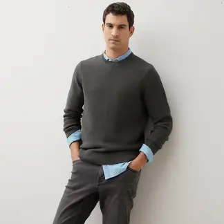 WOLF&HANK - Chompa Casual Algodón Hombre