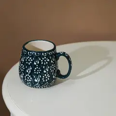 MYTH ARTS - Taza De Cerámica Verde Con Diseño Y Textura 9cm