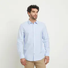 BASEMENT - Camisa Manga Larga Hombre