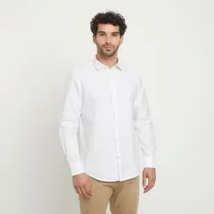 BASEMENT - Camisa Manga Larga Hombre