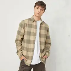 BEARCLIFF - Camisa Manga Corta Algodón Hombre