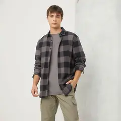 BEARCLIFF - Camisa Manga Corta Algodón Hombre