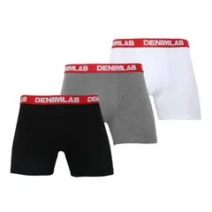DENIMLAB - Boxer Algodón Pack X3 Hombre