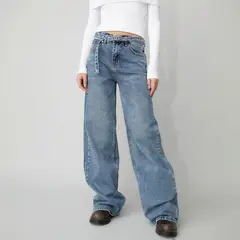 DENIMLAB - Jean Baggy Algodón Mujer