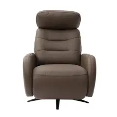 BASEMENT HOME - Sofá Reclinable Eléctrico Cosmic 1 Cuerpo De Cuero con Puerto USB