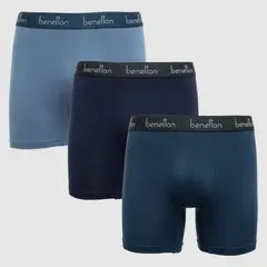 BENETTON - Boxer Algodón Pack X3 Hombre