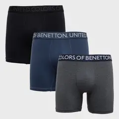 BENETTON - Boxer Algodón Pack X3 Hombre