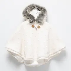 CONIGLIO - Poncho Bebé Niña Algodón
