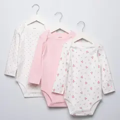 YAMP - Body Bebé Niña Pack X3 Algodón