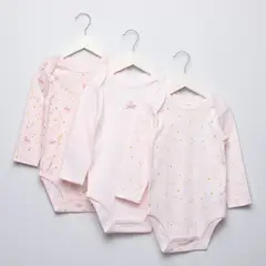 YAMP - Body Bebé Niña Pack X3 Algodón
