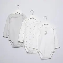 YAMP - Body Bebé Niño Pack X3 Algodón