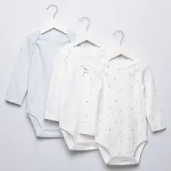 YAMP - Body Bebé Niño Pack X3 Algodón