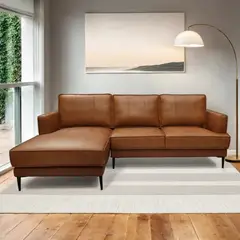 BASEMENT HOME - Seccional Nicolas 4 Cuerpos Izquierdo Cuero Combinado