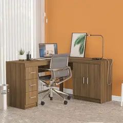 MICA - Escritorio en L Esquinero España 3 Cajones 2 Puertas