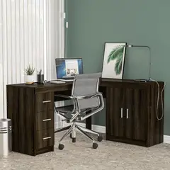 MICA - Escritorio en L Esquinero España 3 Cajones 2 Puertas