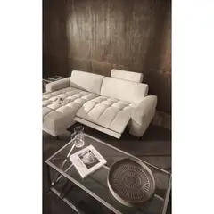 BASEMENT HOME - Seccional con Reclinable Eléctrico Frank 4 Cuerpos Izquierdo