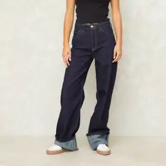 SYBILLA - Jean Straight Algodón Mujer