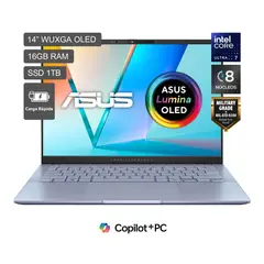 ASUS - Laptop Vivobook S14 Intel Core Ultra 7-256v 16gb Ram 1tb Ssd 14" Oled