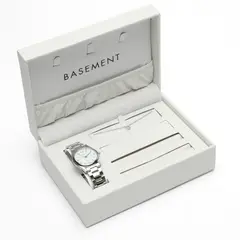 BASEMENT - Set Joyero con Reloj y Joya Mujer