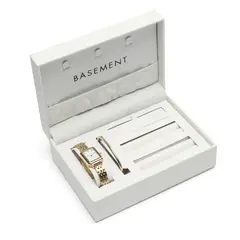 BASEMENT - Set Joyero con Reloj y Joya Mujer