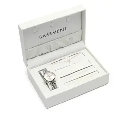 BASEMENT - Set Joyero con Reloj y Joya Mujer