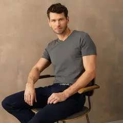 WOLF&HANK - Polo Manga Corta Algodón Cuello V Hombre