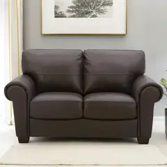 ROBERTA ALLEN - Sofá Castle 2 Cuerpos De Cuero Combinado