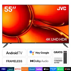 JVC - Televisor 55" 4k Uhd Android Tv