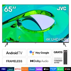 JVC - Televisor 65" 4k Uhd Android Tv